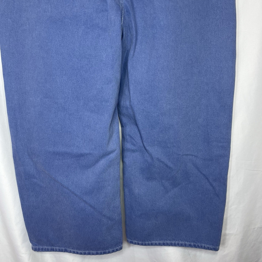 Free People We The Free Deep Trance Barrel Boyfriend Jean 33 Blue Baggy Casual - Picture 8 of 13